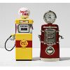 Image 1 : 2 VINT DIECAST GAS PUMPS SUPER SHELL & JAS CLOCK