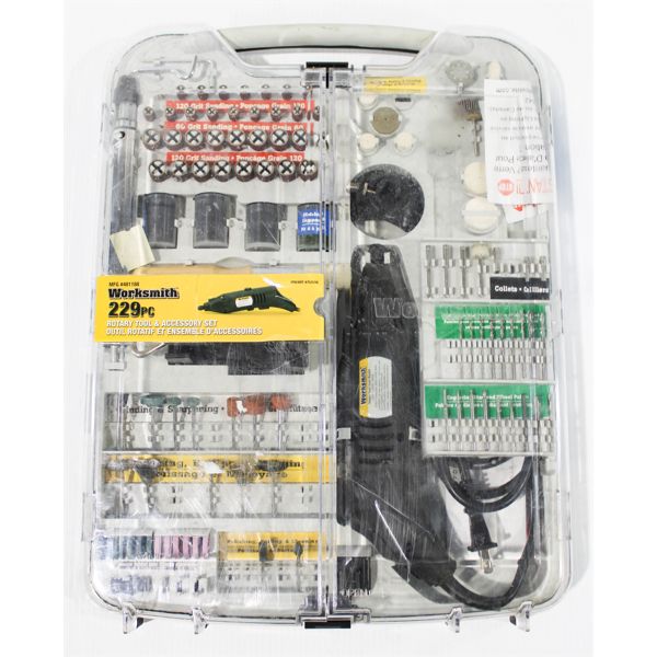 WORKSMITH ROTARY TOOL & ACCESSORY SET 