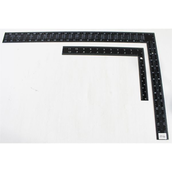 PAIR OF METAL SQUARES