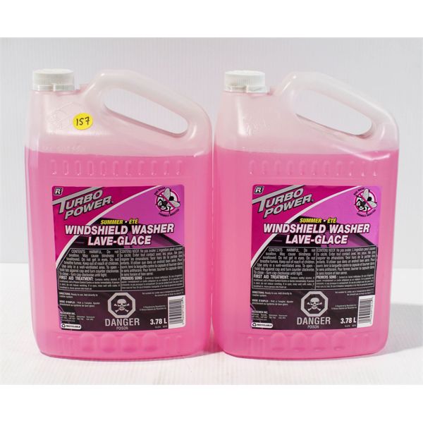 2 X 3.78L BUG WASH WINDSHIELD WASHER FLUID TURBO POWER