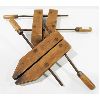 Image 1 : PAIR OF VINTAGE WOOD CLAMPS