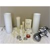 Image 1 : 2 MATCHING CERAMIC LAMPS & MISC. DECOR LIGHTS