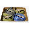 Image 1 : 4 E-TRACK RATCHET TIE DOWN STRAPS 2" WIDE