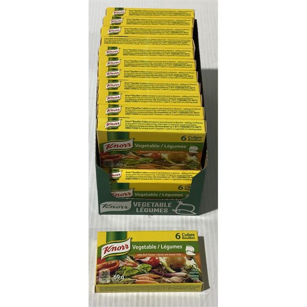 24 BXS KNORR VEGETABLE BOUILLON 6 CUBES (69 G) PER BOX 