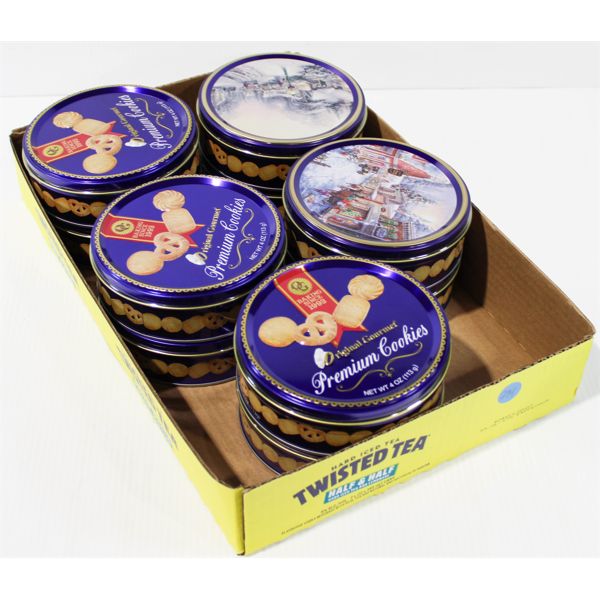 10 X 4OZ TINS ORIGINAL GOURMET PREMIUM COOKIES 