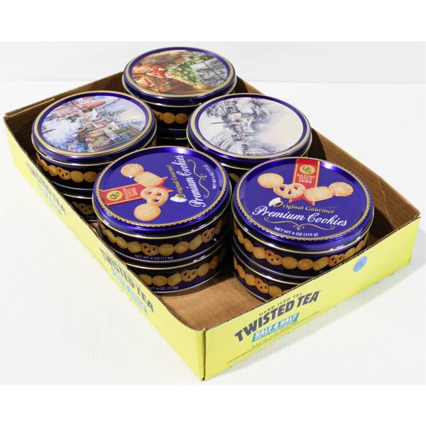10 X 4OZ TINS ORIGINAL GOURMET PREMIUM COOKIES 