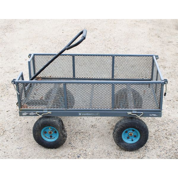 YARDWORKS UTILITY WAGON W/ REMOVABLE SIDES