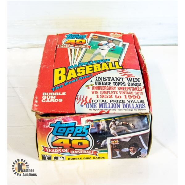 32 UNOPENED TOPPS 1991 BASEBALL CARDS