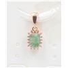 Image 1 : #335-GREEN EMERALD GEMSTONES PENDANT