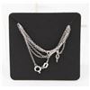 Image 1 : #289-STERLING SILVER NECKLACE 2 PCS