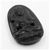 Image 1 : #191-NATURAL BLACK OBSIDIAN BUDDIST