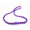 Image 1 : #169-PURPLE JADE NECKLACE 18 INCH