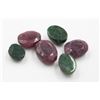 Image 1 : #28-GREEN EMERALD & RUBY GEMSTONES  85.35 CT