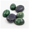 Image 1 : #24-GREEN EMERALD & SAPPHIRE GEMSTONES  85.10CT