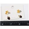 Image 1 : NEW GOLD TONE SQUIRREL AND NUT STUD EARRINGS