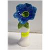 Image 1 : GRASSLANDS ROAD BLUE & WHITE BUD VASE 9 INCHES