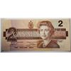 Image 1 : 10)  CANADIAN 1986 TWO DOLLAR BANKNOTE WITH ERROR