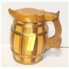 Image 1 : ANTIQUE WOODEN BEER MUG