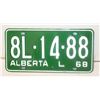 Image 1 : NEW 1968 UNUSED LICENSE PLATE
