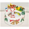 Image 1 : SKATING SANTA CAROUSEL- BATTERY OPERATED IN BOX