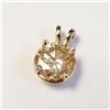 Image 1 : BZ1754-26 14K YELLOW MOISSANITE(3.2CT) PENDANT