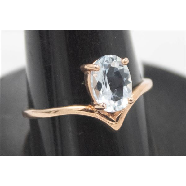 #209-SWISS BLUE TOPAZ RING SIZE 7.75