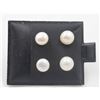 #302- NATURAL AKOYA PEARL STUD EARRINGS 2 SET