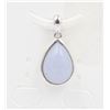 #336-CHALCEDONY GEMSTONES  PENDANT