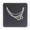 Image 1 : #290-STERLING SILVER NECKLACE 2 PCS