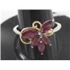 Image 1 : #201-HEATED RUBY & CZ RING SIZE 10