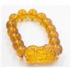 Image 1 : #197-YELLOW OBSIDIAN BEAD BRACELET