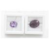 Image 1 : #87- UNTREATED AMETHYST 2.80CT & RED RUBY 10.25CT