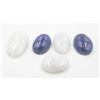 Image 1 : #63-NATURAL LAPIS LAZULI & MOONSTONES  123.35 CT