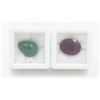 Image 1 : #79-UNHEATED AVENTURINE  9.40CT & RED RUBY 11.00CT