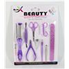 NEW 9PC BEAUTY SET, NAIL CARE, FOOT CARE