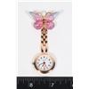 Image 2 : NEW PURPLE AND BLUE BUTTERFLY DESIGN NURSE WATCH