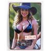 NEW BLONDE COWGIRL METAL SIGN