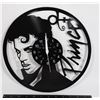 NEW PRINCE THEME VINYL RECORD ENGRAVED WALL CLOCK