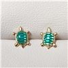 Image 1 : BZ1628-46 10K TURTLE EARRINGS