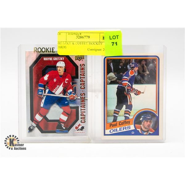 GRETZKY & COFFEY HOCKEY CARDS