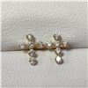Image 1 : BZ1628-39 14K CZ CROSS EARRINGS