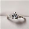 Image 1 : BZ1628-35 SILVER CZ RING