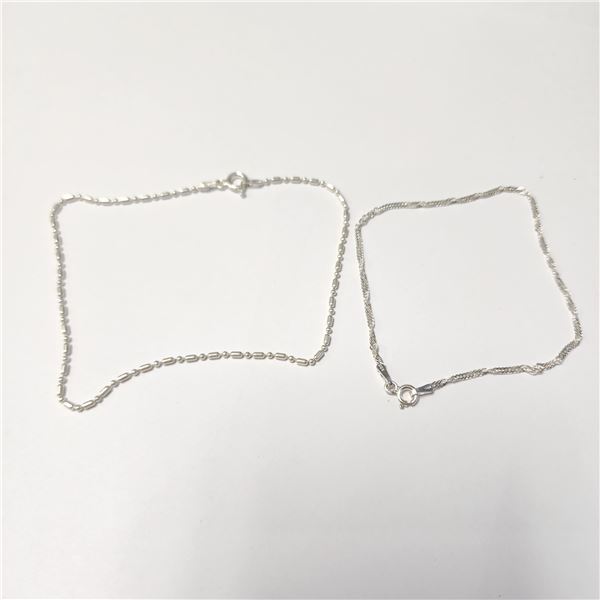 BZ1628-42 SILVER 2 BRACELET SET