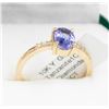 Image 1 : BZ1930-141M 10K TANZANITE/DIAMOND(0.05CT) RING