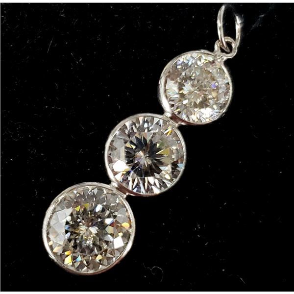 BZ1930-104M 10K MOISSANITE(2.9CT) PENDANT