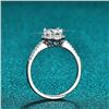 Image 3 : 2 CT GRA CERTIFIED MOISSANITE 925 SILVER