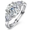 Image 1 : 3.6 CT BRILLIANT CUT ROUND MOISSANITE RING