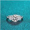 Image 2 : 3.6 CT BRILLIANT CUT ROUND MOISSANITE RING