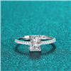 Image 2 : 1.0 CT EMERALD CUT MOISSANITE RING