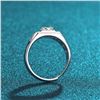 Image 3 : 2 CT GRA CERTIFIED MENS MOISSANITE 925 SILVER
